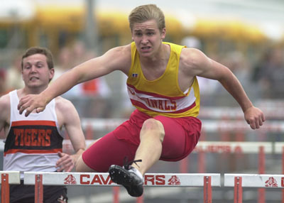 New Bremen's Troy Lammers had a big day during Friday's conclusion to the Midwest Athletic Conference meet at Coldwater. Lammers won the 110- and 300-meter hurdles, the 100-meter dash and was only stopped short of the quadruple-winning day when New Knoxville's Tom Wiest defeated him by 0.01 seconds in the 200-meter dash. <br>dailystandard.com