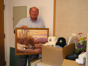 Fred Wiswell begins packing to move from his office as superintendent of the Celina City Schools.<br>dailystandard.com