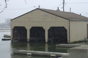 The aging boathouse at Celina's hot water hole marina needs repaired or replaced in the near future. The boathouse provides storage for an emergency boat used by the Mercer County Sheriff's Office and the city fire department.<br></br>dailystandard.com