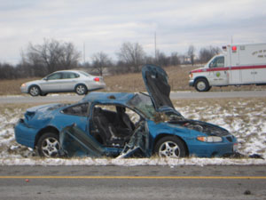 Two Celina men were killed when the car they were riding in overturned and came to rest in the median of U.S. 33, east of St. Marys, on Wednesday.  <br></br>dailystandard.com