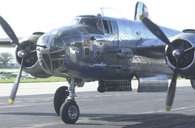 The B-25 Pacific Prowler<br>landed at Wright Brothers Airport south of  Dayton this week. Public rides will be available Sunday and Monday from 9 a.m. to 6 p.m. Cost is $325 per person.<br>dailystandard.com