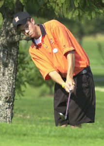 Minster's Max Phlipot helped Minster to a third-place finish at the MAC golf meet.<br>dailystandard.com